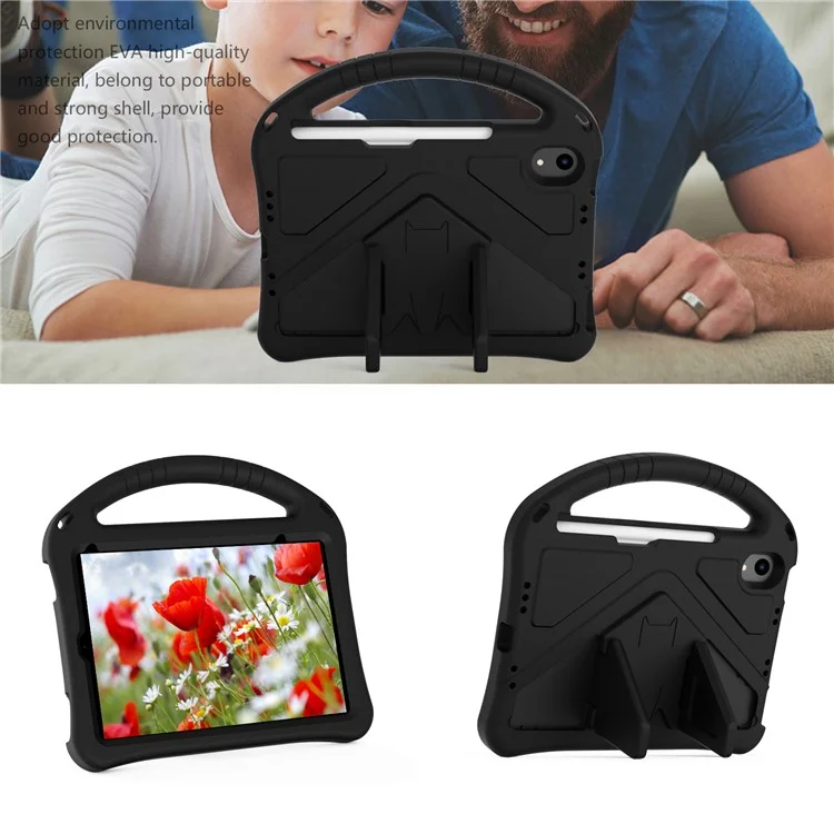 Étui de tablette avec béquille pratique et antichoc en EVA pour iPad mini (2024) / mini (2021) - Noir