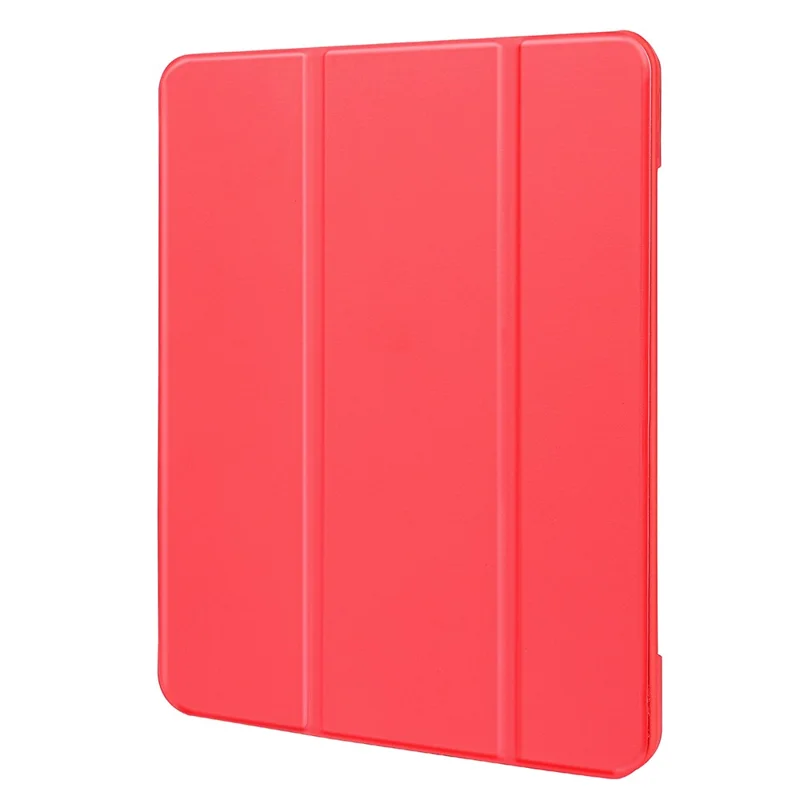 Tri-Fold Stand Microfiber Leather + TPU + Silicone Smart Tablet Cover Case for iPad mini (2024) / mini (2021) - Red