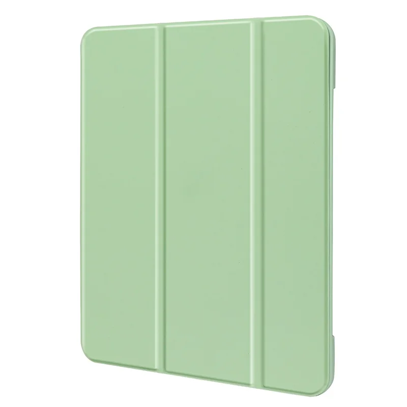 Tri-Fold Stand Microfiber Leather + TPU + Silicone Smart Tablet Cover Case for iPad mini (2024) / mini (2021) - Green