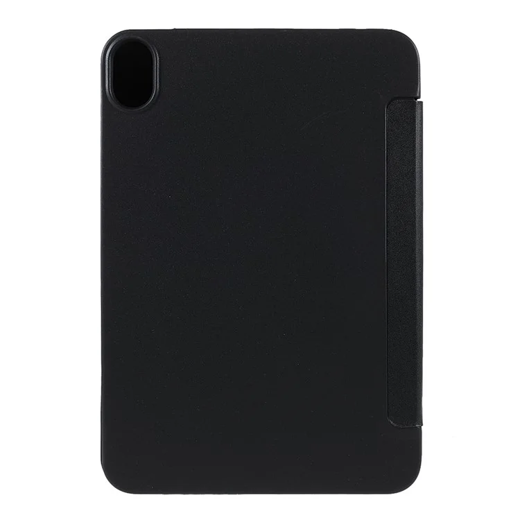 Folio Stand Deformable Silicona Silicona + Pu Cuero De La Tabla Inteligente Smart Con Wase Auto / Sleee Para IPad Mini (2021) - Negro