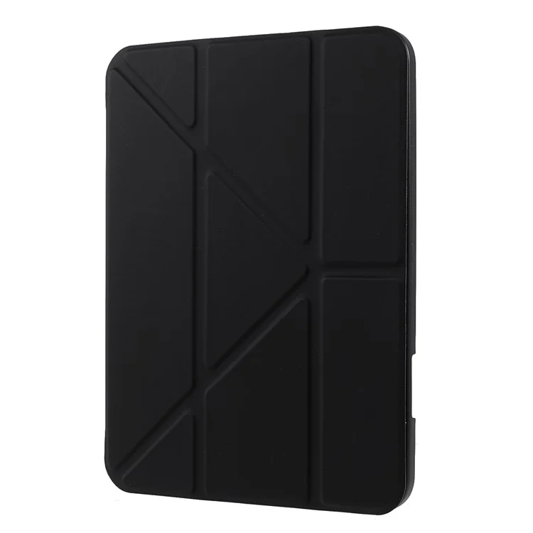 Quality Tablet Case Auto Wake/Sleep Origami Stand Acrylic + PU Leather Tablet Cover Shell for iPad mini (2021) - Black