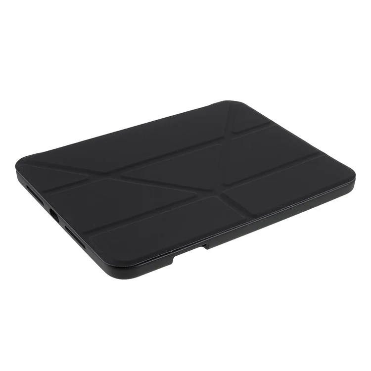 Quality Tablet Case Auto Wake/Sleep Origami Stand Acrylic + PU Leather Tablet Cover Shell for iPad mini (2021) - Black