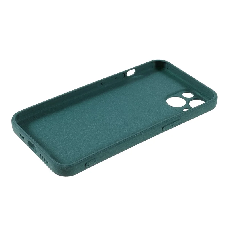 Anti-Scratch Anti-Drop Lightweight Double-Sided Frosted TPU Phone Shell for iPhone 13 mini 5.4 inch - Dark Green