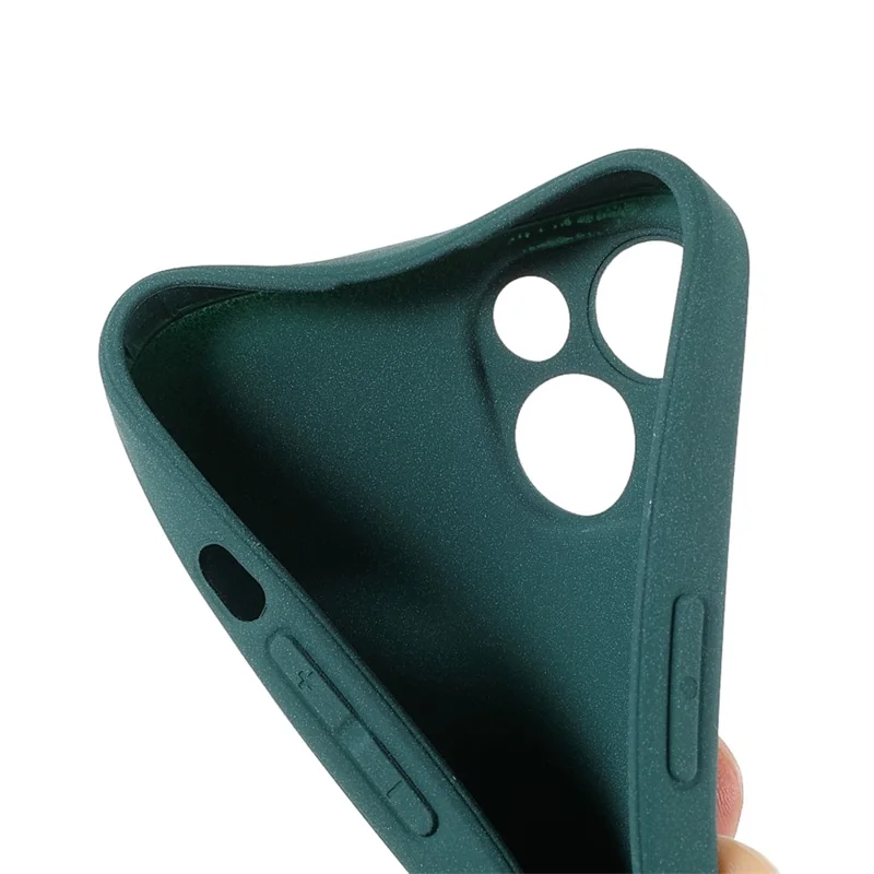 Anti-Scratch Anti-Drop Lightweight Double-Sided Frosted TPU Phone Shell for iPhone 13 mini 5.4 inch - Dark Green