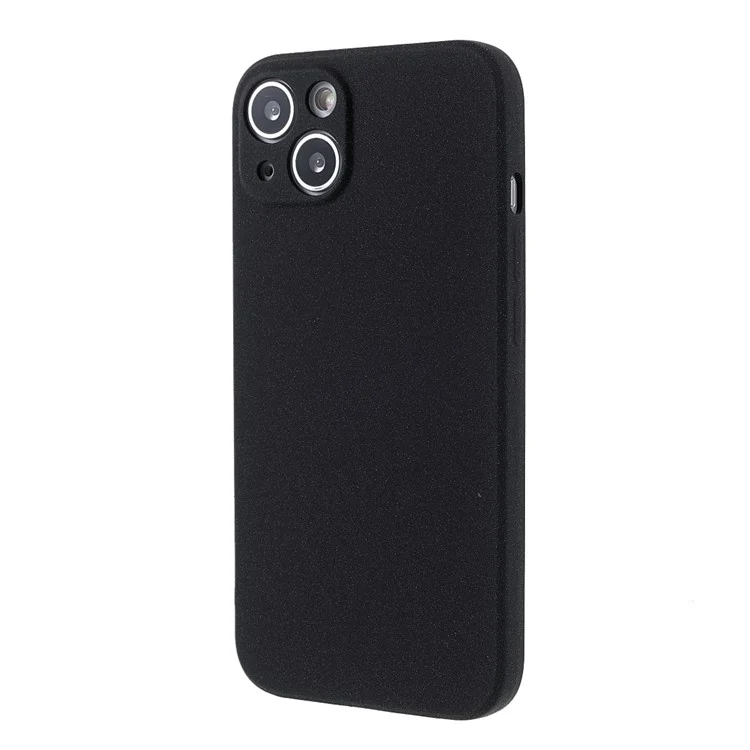 Double-sided Matte TPU Phone Protective Back Case Cover for iPhone 13 6.1 inch - Black