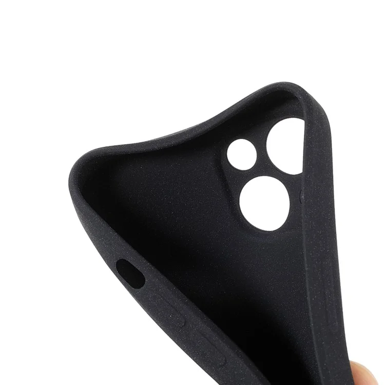 Double-sided Matte TPU Phone Protective Back Case Cover for iPhone 13 6.1 inch - Black