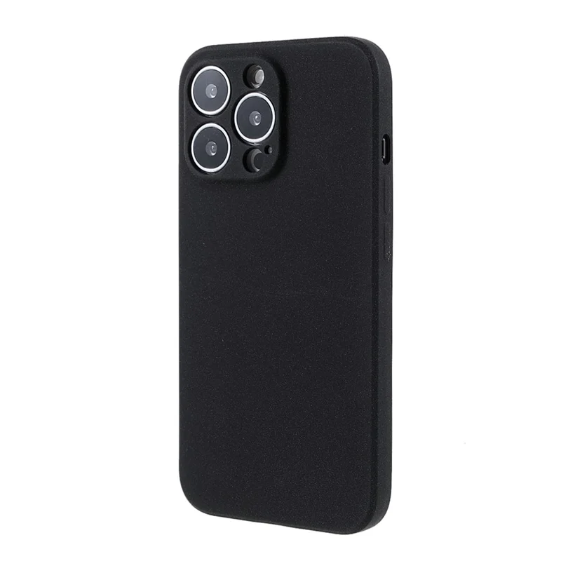 Double-sided Matte Wear-Resistant TPU Phone Case Cover for iPhone 13 Pro Max 6.7 inch - Black