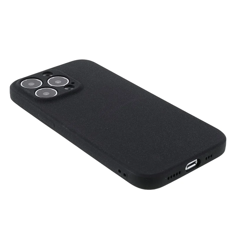 Double-sided Matte Wear-Resistant TPU Phone Case Cover for iPhone 13 Pro Max 6.7 inch - Black
