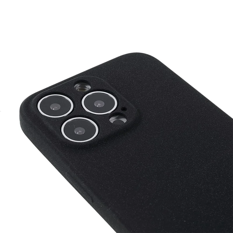 Double-sided Matte Wear-Resistant TPU Phone Case Cover for iPhone 13 Pro Max 6.7 inch - Black