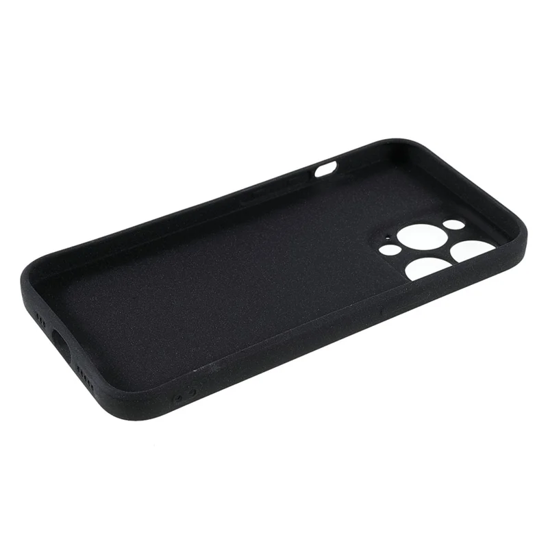 Double-sided Matte Wear-Resistant TPU Phone Case Cover for iPhone 13 Pro Max 6.7 inch - Black