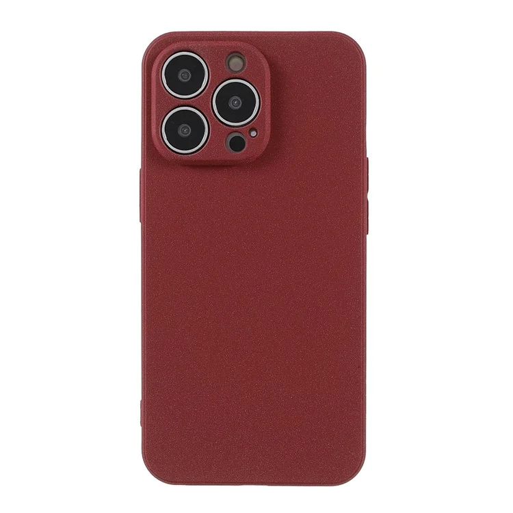 Double-sided Matte Wear-Resistant TPU Phone Case Cover for iPhone 13 Pro Max 6.7 inch - Red