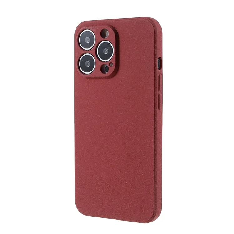 Double-sided Matte Wear-Resistant TPU Phone Case Cover for iPhone 13 Pro Max 6.7 inch - Red