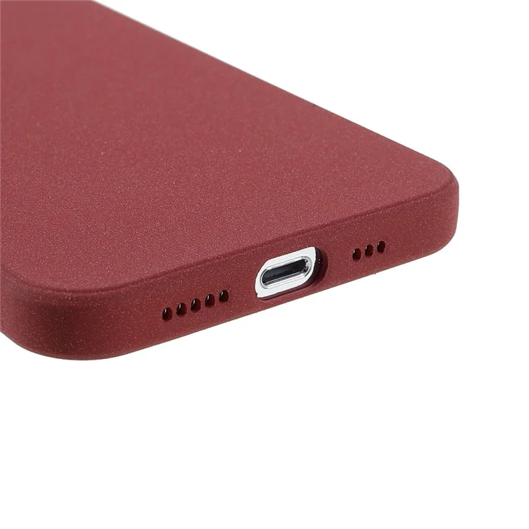 Double-sided Matte Wear-Resistant TPU Phone Case Cover for iPhone 13 Pro Max 6.7 inch - Red