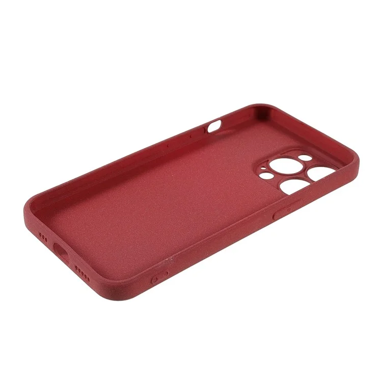 Double-sided Matte Wear-Resistant TPU Phone Case Cover for iPhone 13 Pro Max 6.7 inch - Red