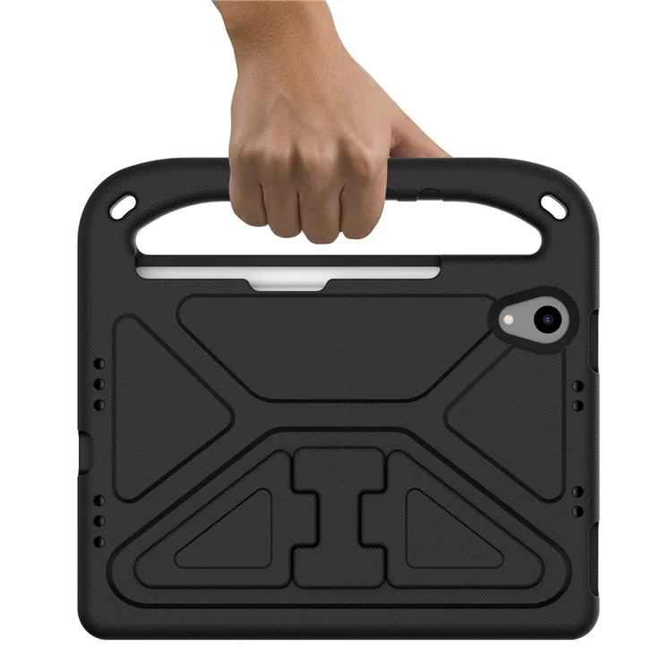 Schocksicheres Kickstand -design Hard Eva Tablet Hülle Für Ipad Mini (2021) - Schwarz