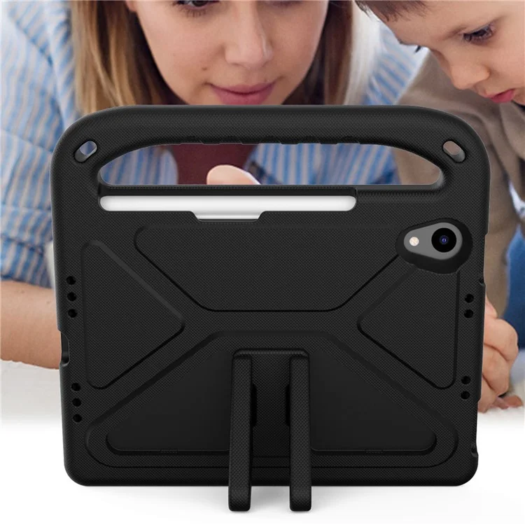 Diseño de Kickstand a Prueba de Choque Case de Tableta Hard Eva Para Ipad Mini (2021) - Negro