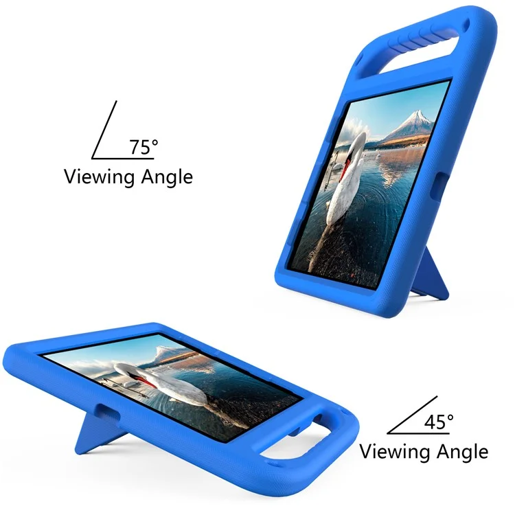 Stoßfeste Kickstand-Design Hartschalen-Tablettenhülle mit Griff für iPad Pro 11 (2022) / (2021) / (2020) / (2018) / iPad Air (2020) / Air (2022) - Blau