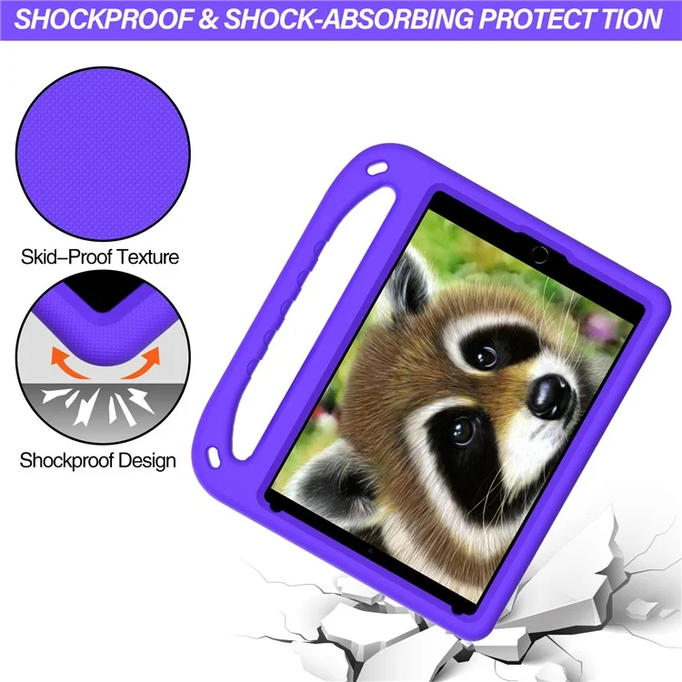 Hard Eva Anti-shock Pablet Cover с Дизайном Ручки Подставки Для Ipad Air 10,5 Дюйма (2019) / Ipad Pro 10,5-дюймовый (2017) - Пурпурный