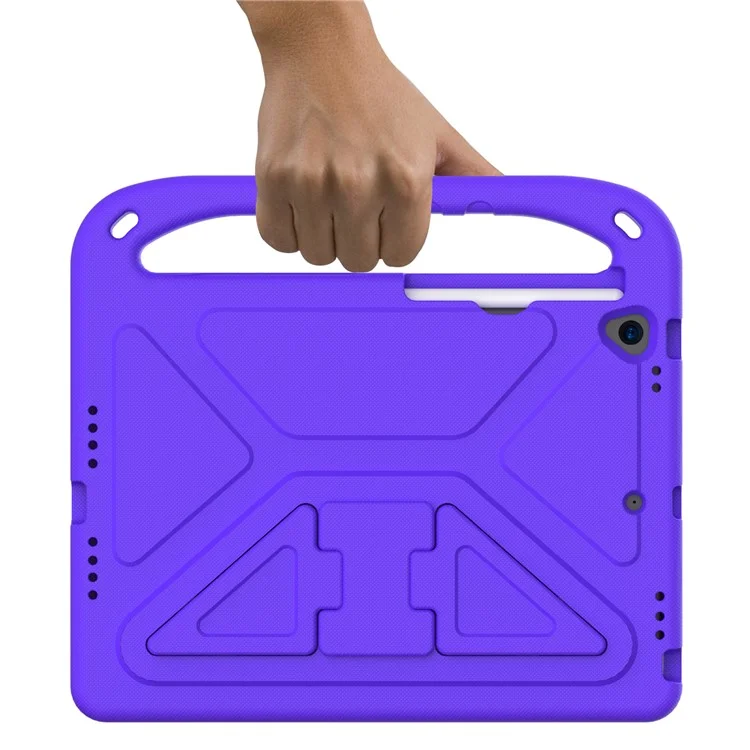 Hard Eva Anti-shock Pablet Cover с Дизайном Ручки Подставки Для Ipad Air 10,5 Дюйма (2019) / Ipad Pro 10,5-дюймовый (2017) - Пурпурный