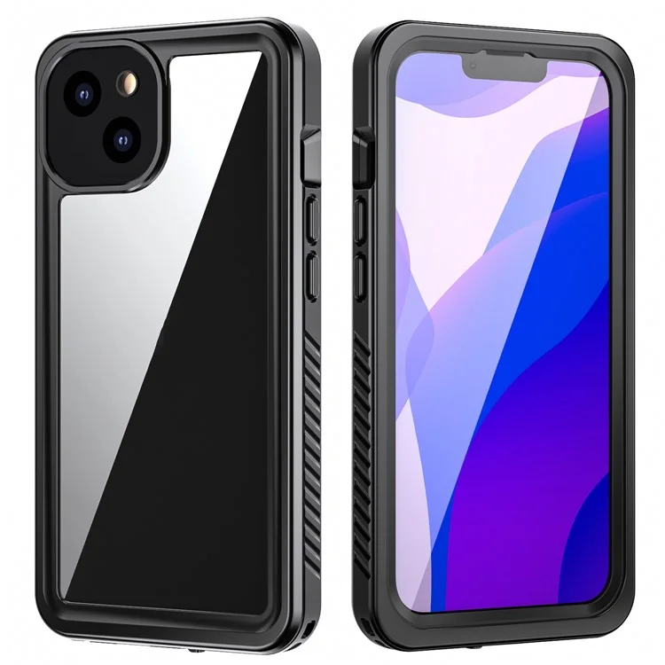 Fs Anti-Drop Series IP68 Antipolvere Impermeabile Custodia Trasparente per iPhone 13 6.1 pollici