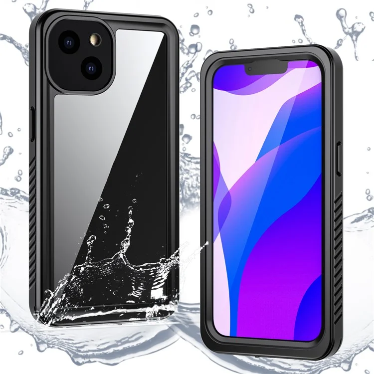 Fs Anti-Drop Series IP68 Antipolvere Impermeabile Custodia Trasparente per iPhone 13 6.1 pollici
