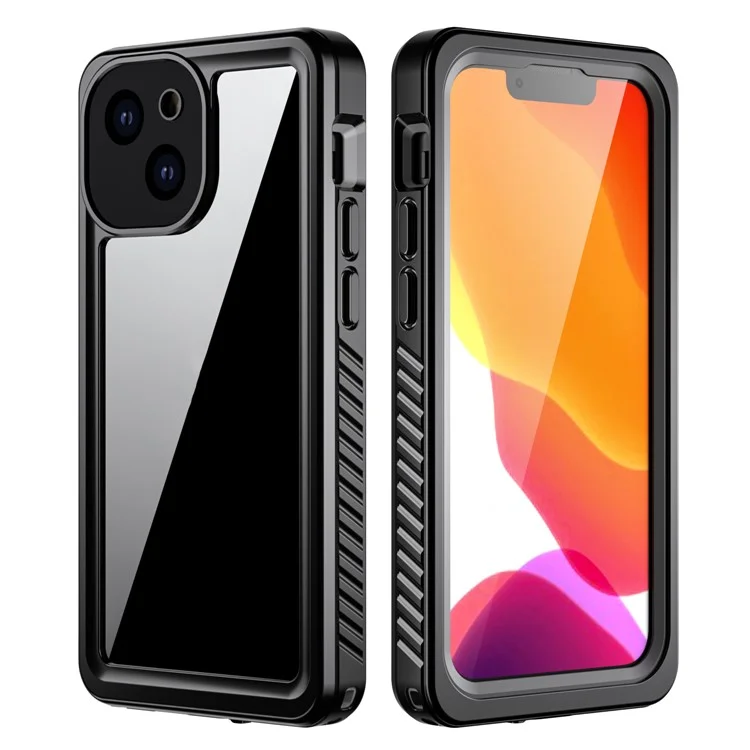 Capa de Telefone Transparente à Prova d'Água Leve e Fina da Série Anti-Drop IP68 para iPhone 13 mini 5,4 polegadas 