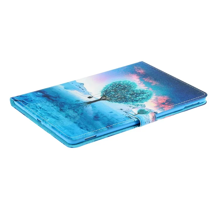 Magnetic Clasp Stylish Pattern Printing Shockproof Card Holder Design Leather Stand Case for iPad mini (2021) - Tree