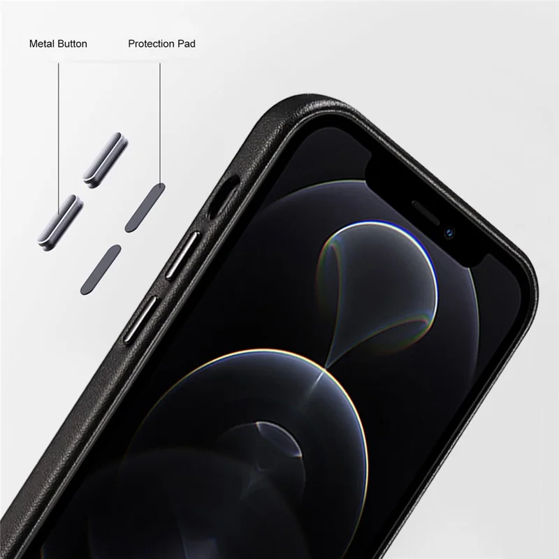 For iPhone 13 6.1 inch Scratch Resistant Quality PU Leather and TPU Phone Case Protective Phone Cover - Red