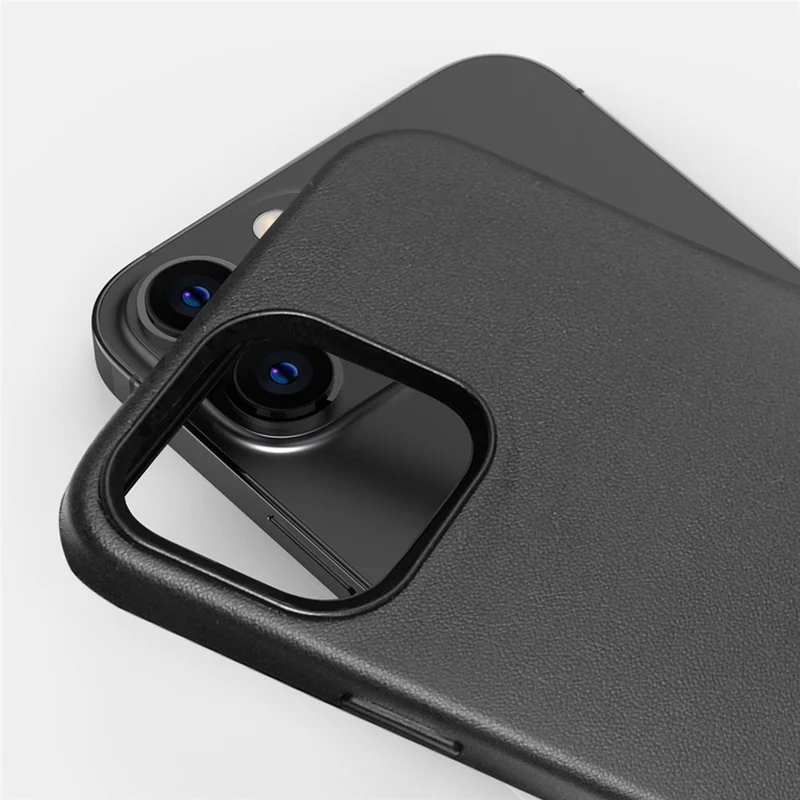 For iPhone 13 6.1 inch Scratch Resistant Quality PU Leather and TPU Phone Case Protective Phone Cover - Red