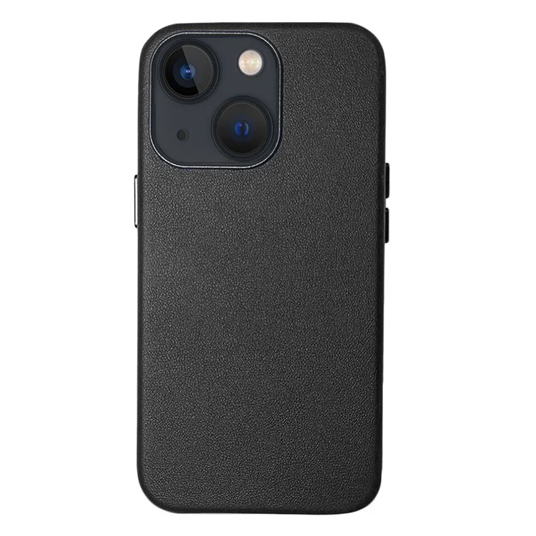 Shockproof Protective Phone Cover PU Leather and TPU Phone Case for iPhone 13 mini 5.4 inch - Black