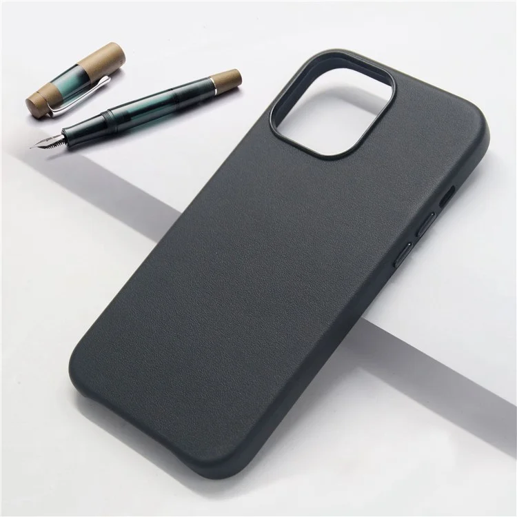 Shockproof Protective Phone Cover PU Leather and TPU Phone Case for iPhone 13 mini 5.4 inch - Black