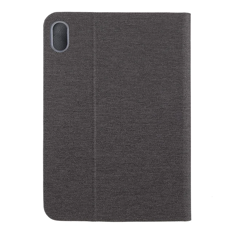 JFPTC Custodia Protettiva per Tablet in Vera Pelle PU con Texture in Tessuto Autoassorbente per iPad mini (2024) / mini (2021) - Grigio Scuro