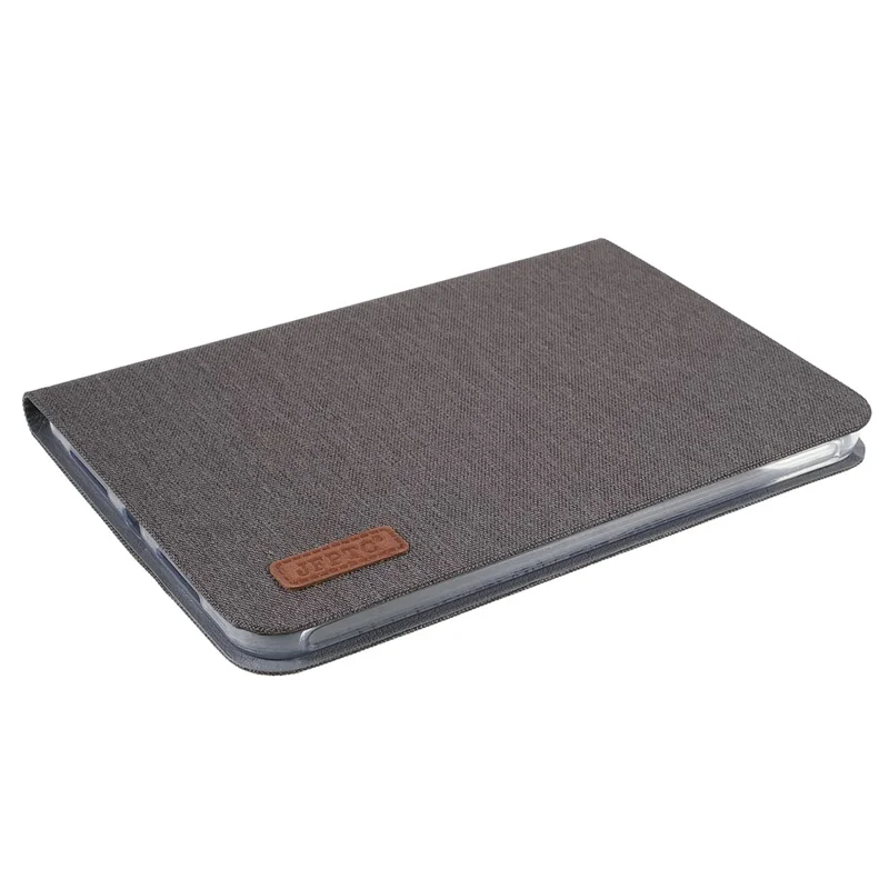 JFPTC Custodia Protettiva per Tablet in Vera Pelle PU con Texture in Tessuto Autoassorbente per iPad mini (2024) / mini (2021) - Grigio Scuro