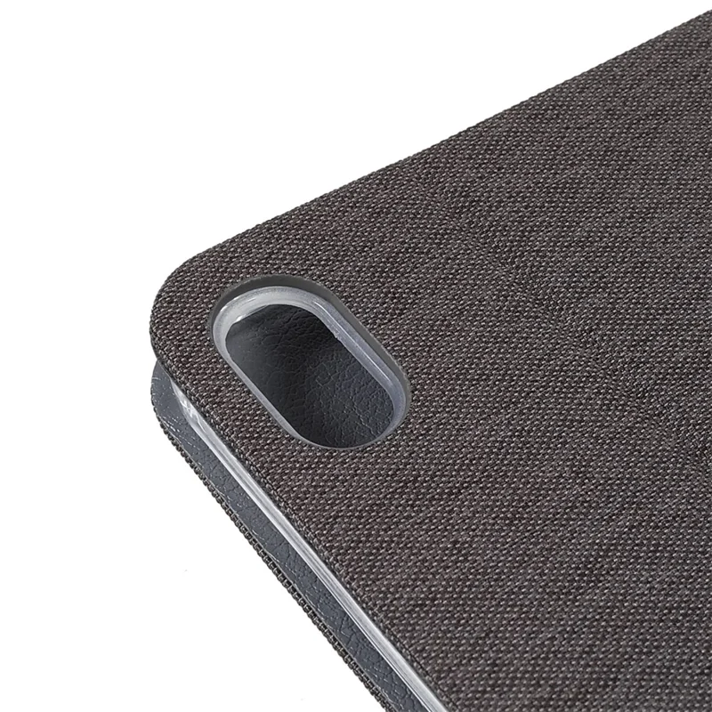 JFPTC Custodia Protettiva per Tablet in Vera Pelle PU con Texture in Tessuto Autoassorbente per iPad mini (2024) / mini (2021) - Grigio Scuro