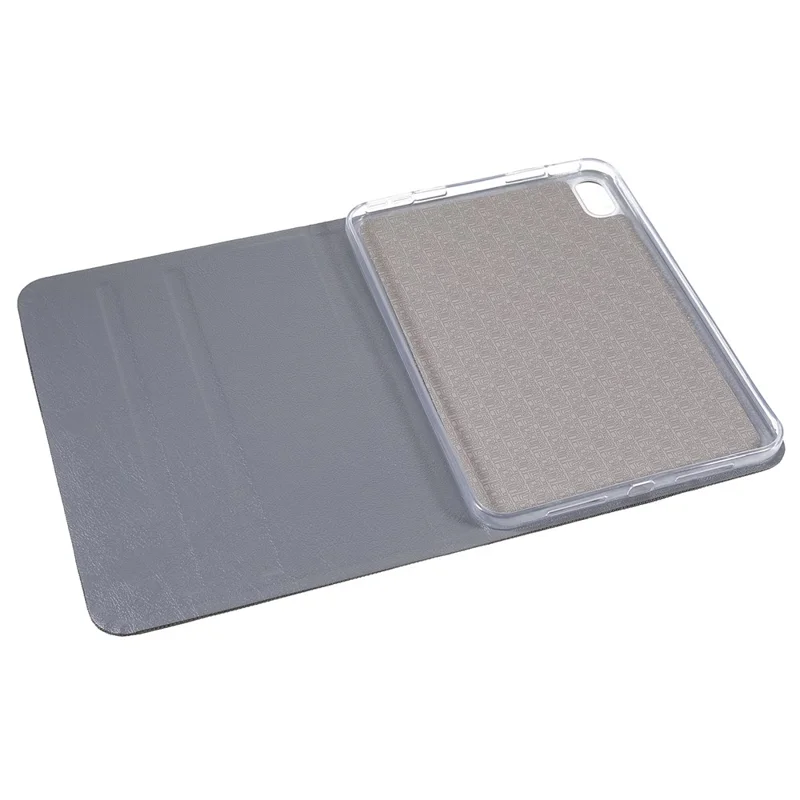 JFPTC Custodia Protettiva per Tablet in Vera Pelle PU con Texture in Tessuto Autoassorbente per iPad mini (2024) / mini (2021) - Grigio Scuro