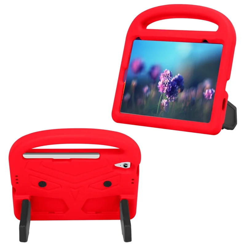 Custodia protettiva in EVA con maniglia portatile stile Sparrow e supporto integrato per iPad mini (2024) / mini (2021) - Rosso