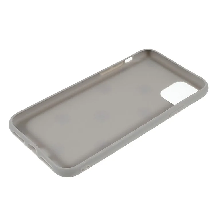 Daisy Flower Pattern Soft Matte TPU Anti-Fall Shockproof Protective Case for iPhone 11 6.1 inch - Grey