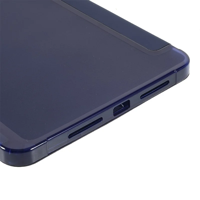 Чехол-подставка из искусственной кожи PU и термополиуретана TPU с отделением для стилуса, для iPad mini (2024) / mini (2021), темно-синий