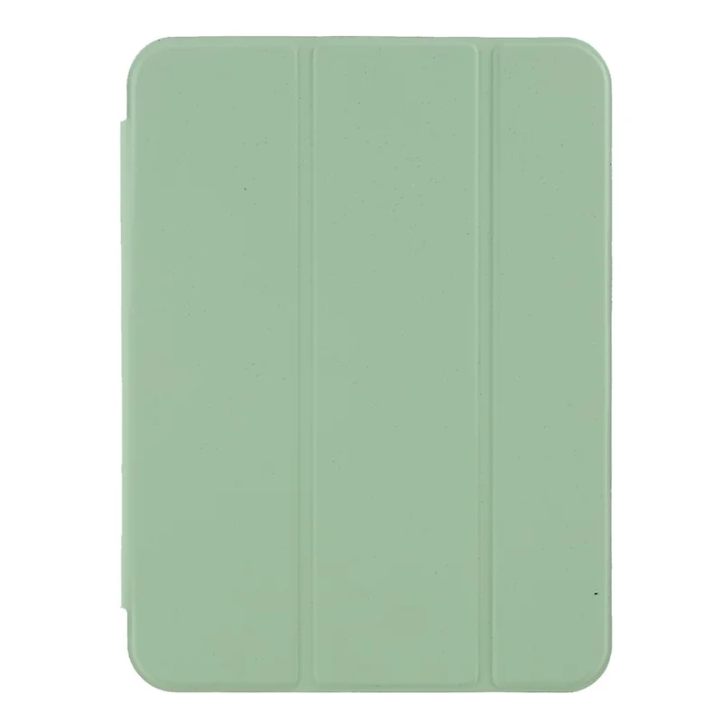 Funda protectora de tableta de cuero PU + TPU con soporte trípode y ranura para bolígrafo para iPad mini (2024) / mini (2021) - Verde claro