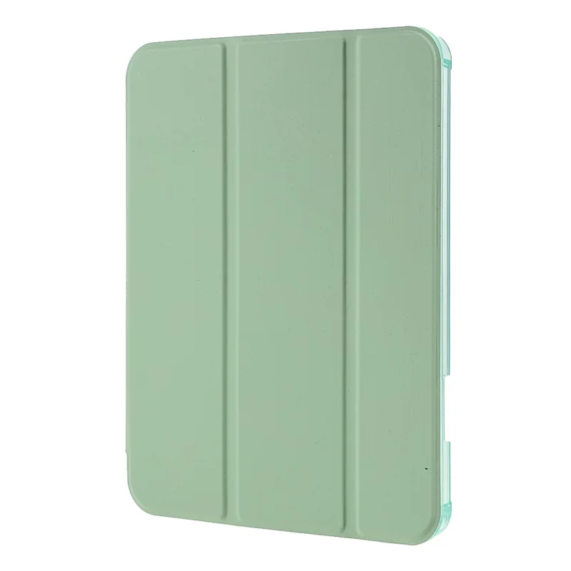 Funda protectora de tableta de cuero PU + TPU con soporte trípode y ranura para bolígrafo para iPad mini (2024) / mini (2021) - Verde claro