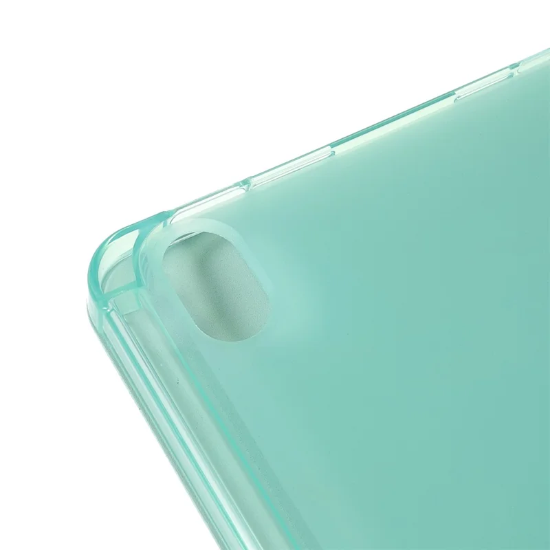 Funda protectora de tableta de cuero PU + TPU con soporte trípode y ranura para bolígrafo para iPad mini (2024) / mini (2021) - Verde claro