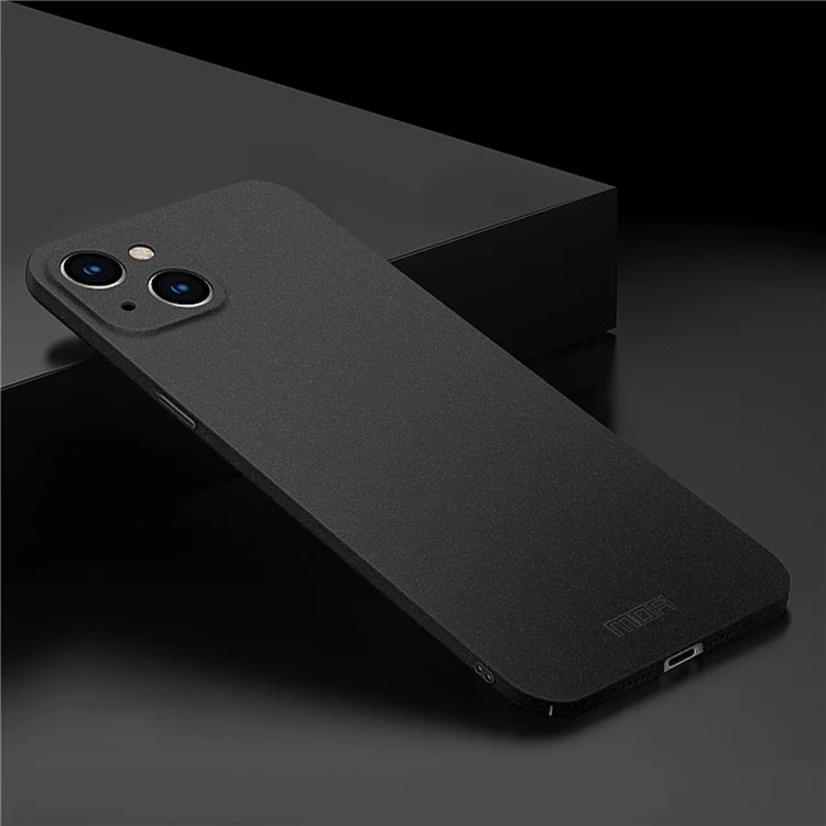 MOFI Shield Matte Série 360 ​​degrés Anti-drop PC Back Protective Phone Case Pour Iphone 13 Mini 5,4 Pouces - le Noir