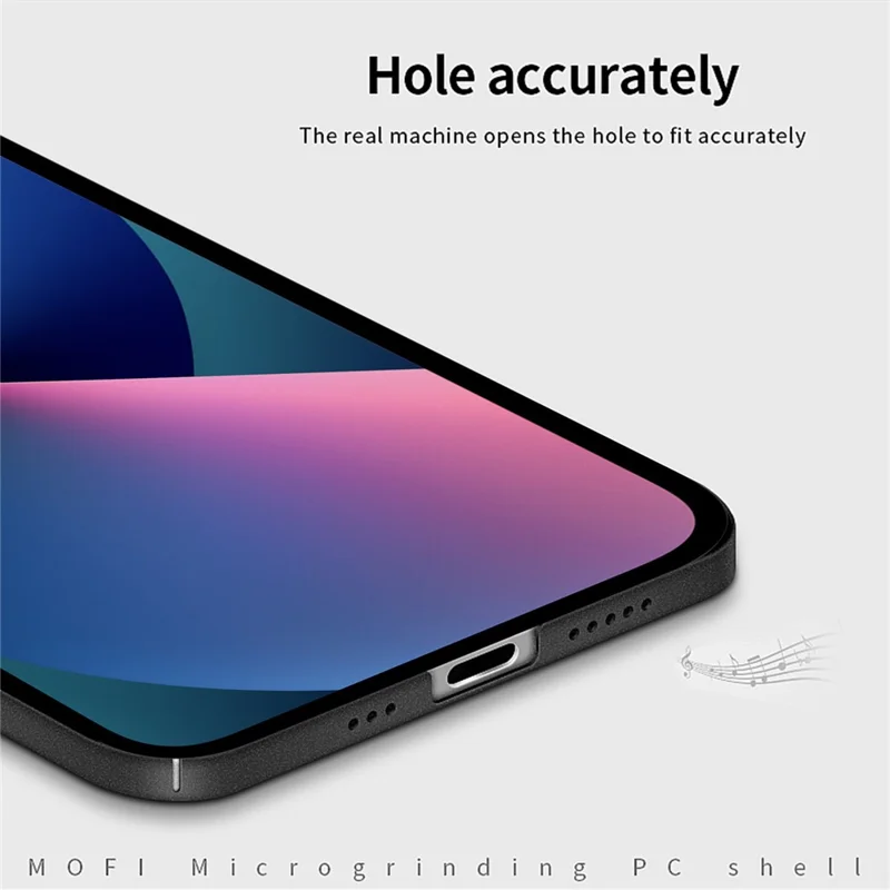 MOFI Shield Matte Series Shockproof Hard PC Protective Case for iPhone 13 6.1 inch - Grey