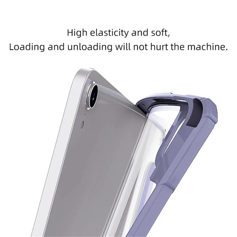 MUTURAL Lättviktig PC+TPU Tablettfodral Bärbar Skyddsfodral med Pennhållare för iPad mini (2024) / mini (2021) - Svart