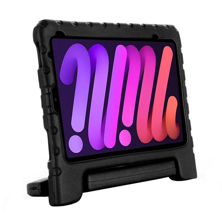 Étui de protection en EVA antichoc avec support pour iPad mini (2024) / mini (2021) - Noir