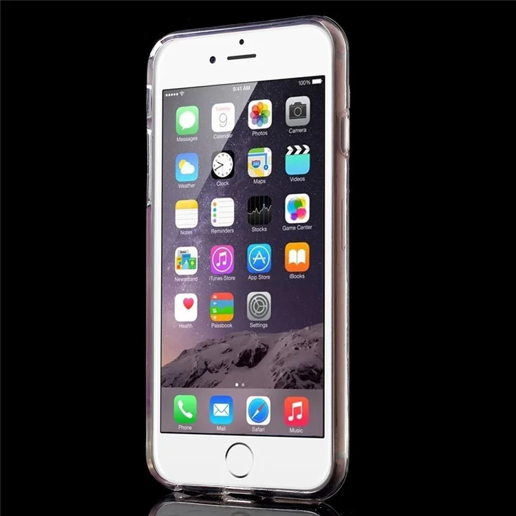 3D Heart Shaped Dynamic Quicksand TPU Cover for iPhone 6s/6 - Rose