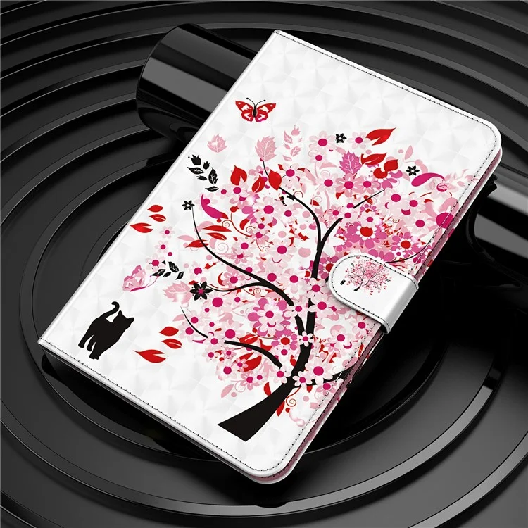 Pattern Printing Full Protection PU Leather Wallet Stand Tablet Case Cover for iPad mini (2024) / mini (2021) - Wish Tree