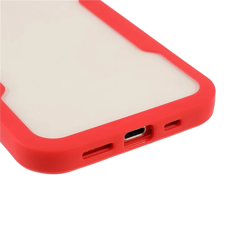 Protecteur D'écran De Pet Tout Compris + Acrylique + TPU TPU Hybrid Phone Protection Cas De Protection Pour IPhone 12 PRO 6.1 Pouces - Rouge
