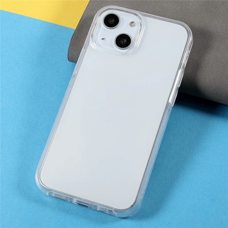 Well-Protected Anti-Drop Shockproof Detachable 2-in-1 TPU + PET + Acrylic Phone Hybrid Case Shell for iPhone 13 6.1 inch