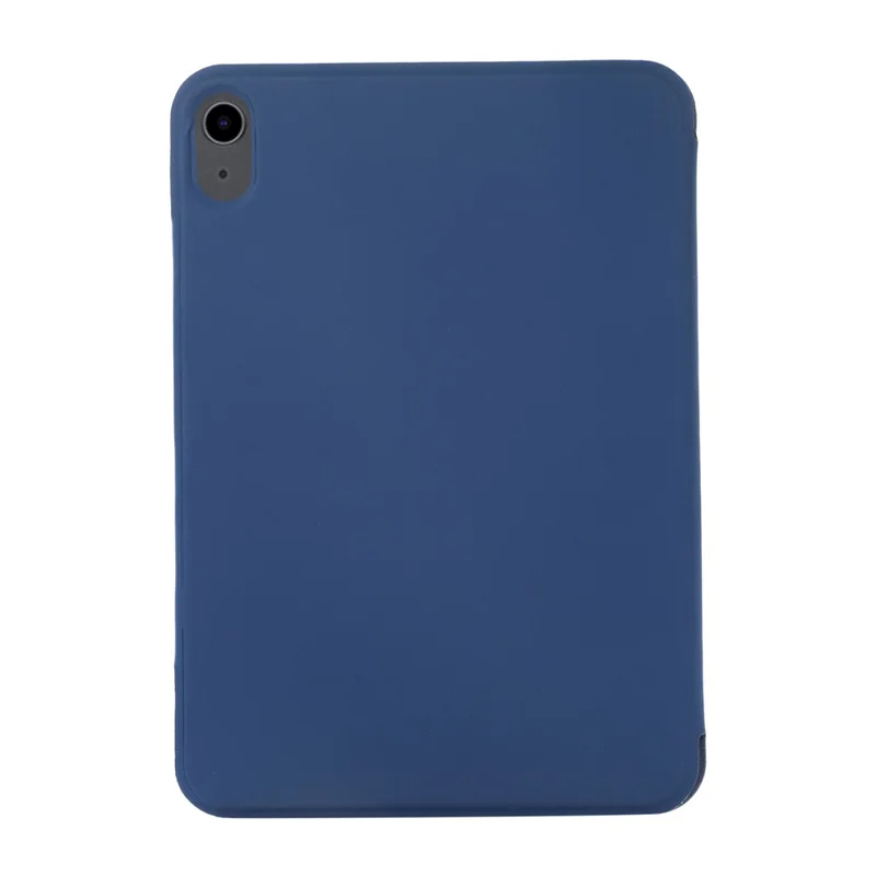 Auto-Absorbed Buckle Hard PC+PU Leather Tablet Case with Stand for iPad mini (2024) / mini (2021) - Navy Blue